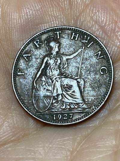 2025年第九十九场(总第一百二十五场）外国好品散币(免佣金) - 英国🇬🇧1927年1法新(乔治五世第三版)