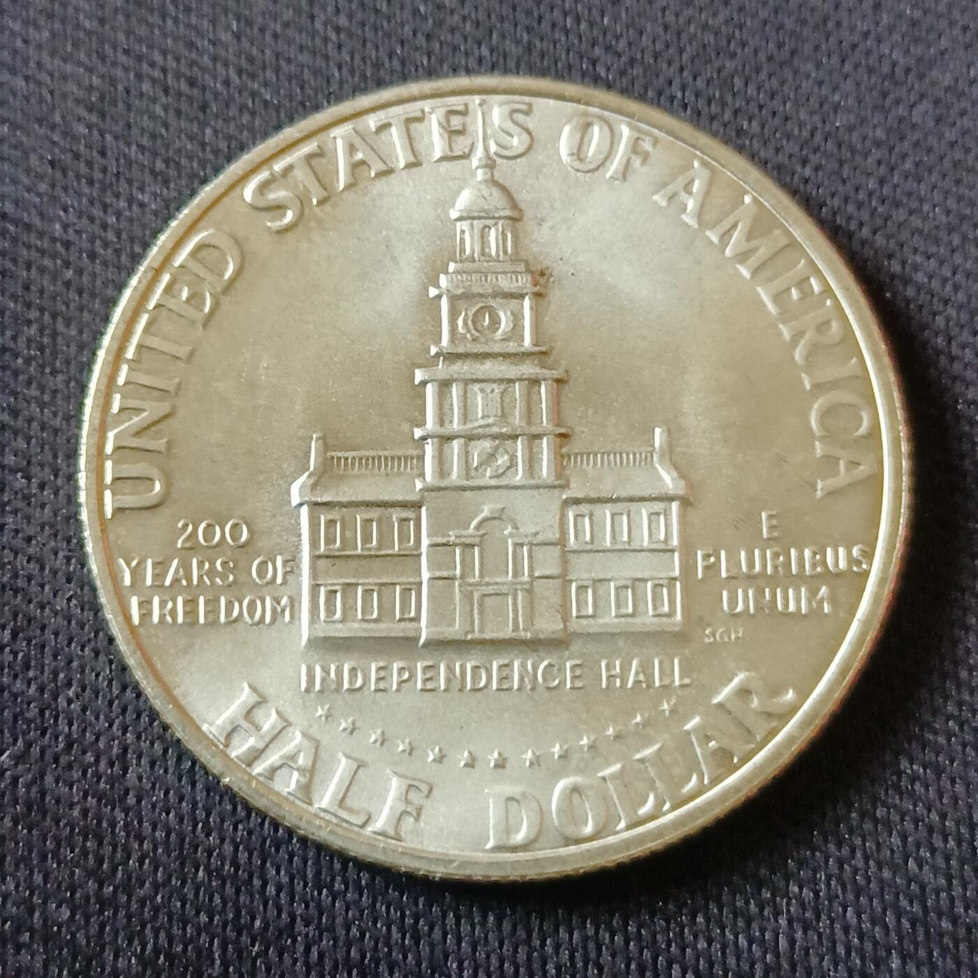 【游宝拍卖】国庆节专场-74期 精品单币 10.4集拍 美国1976年建国100周年纪念银币