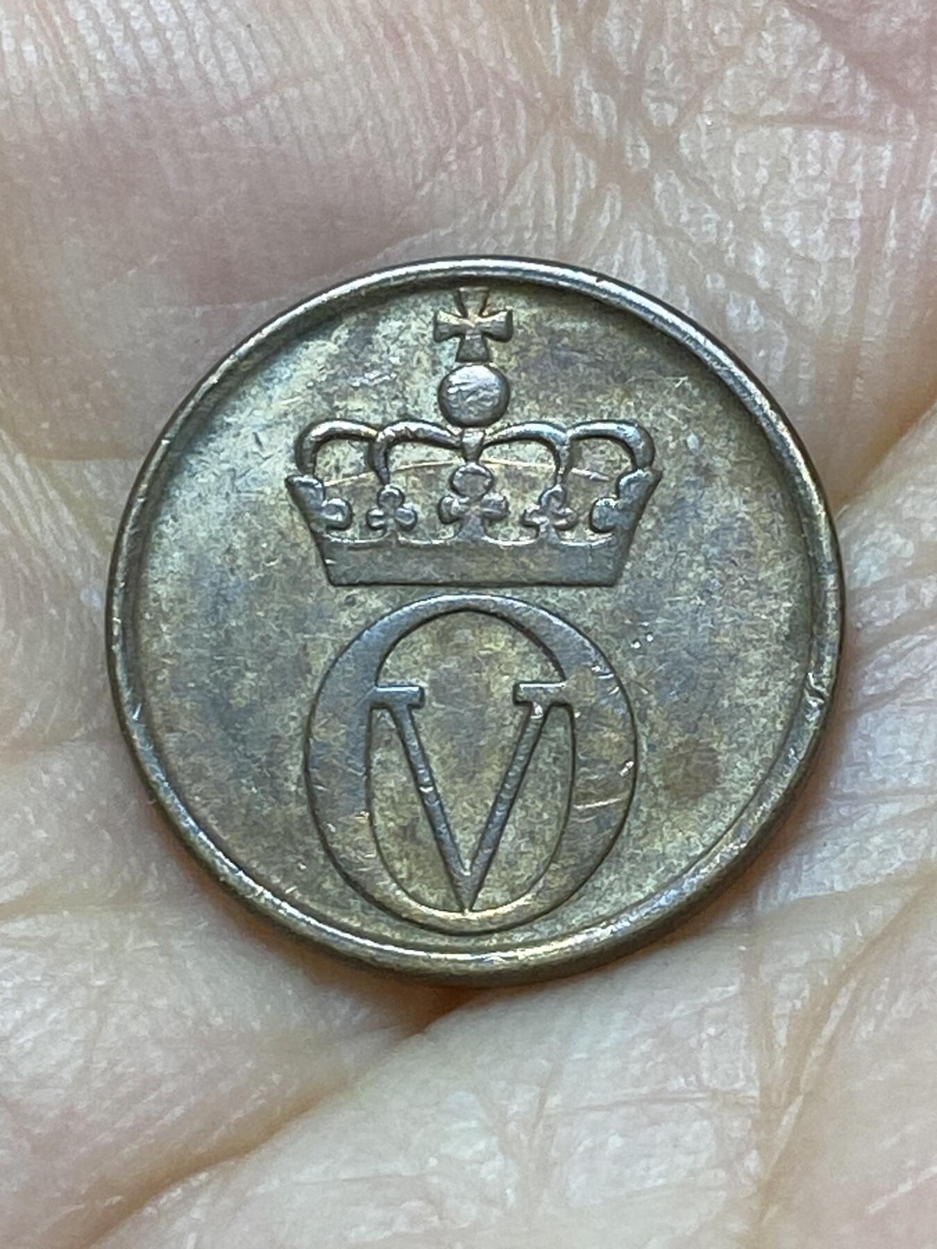 2025年第一百零一场(总第一百二十七场）外国好品散币(免佣金) 挪威🇳🇴1959年1欧尔(奥拉夫五世第一版早期年份)