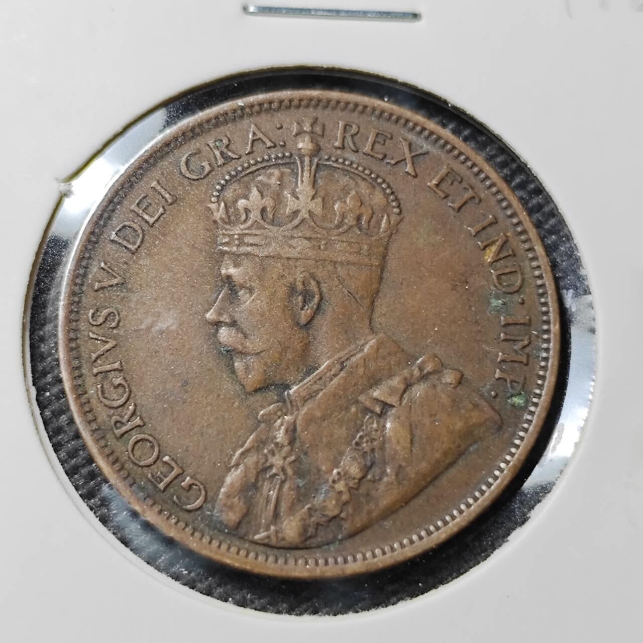 KK钱币收藏小铺 第351场 2月预留时间 周末发货  1918加拿大1分铜币