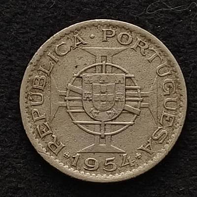 【全场包邮】纯粹捡漏拍464场 - 葡属莫桑比克1954年2.5埃斯库多