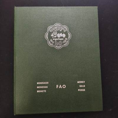 【全场包邮】纯粹捡漏拍465场 - 【收藏工具】世界各国FAO纪念币定位册绿册（共4页）