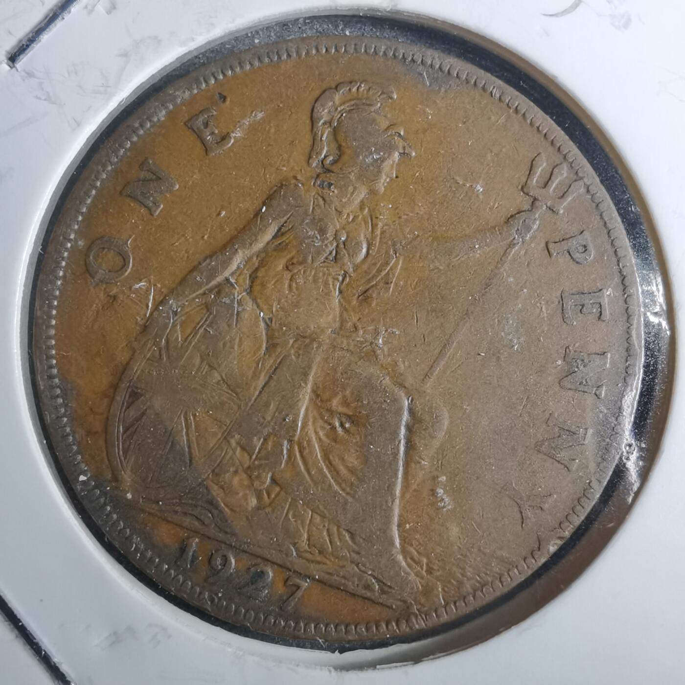 沼泽如烟--第858场 英国1927年1便士