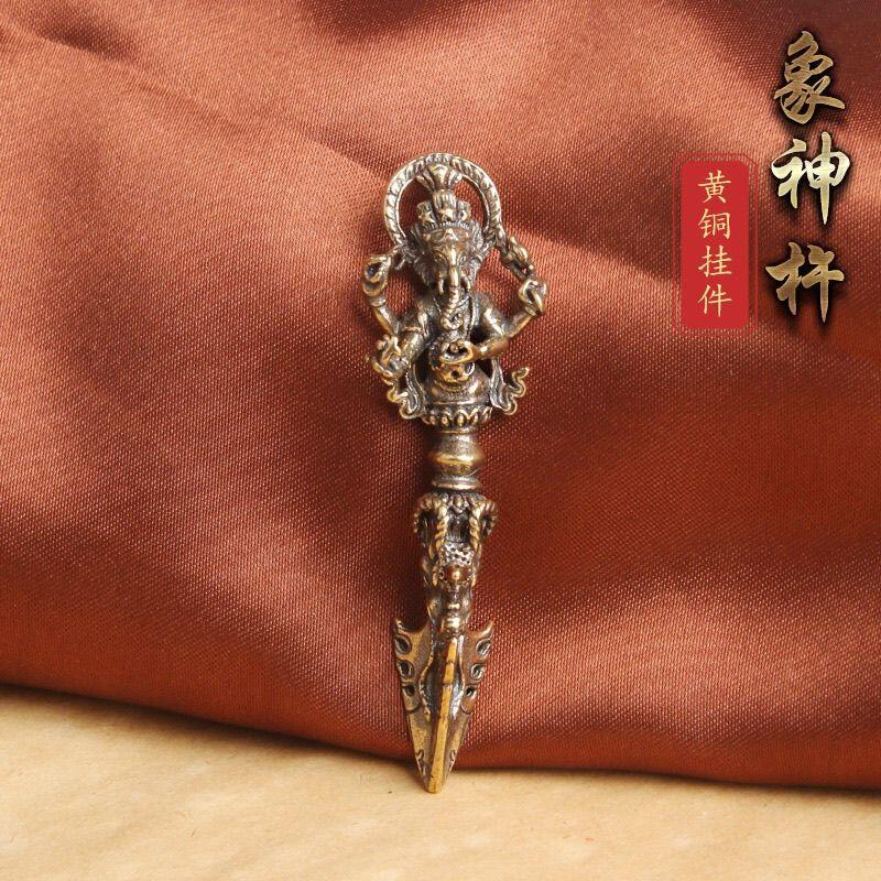听雨轩  杂相铜器专场 象神金刚降魔杵