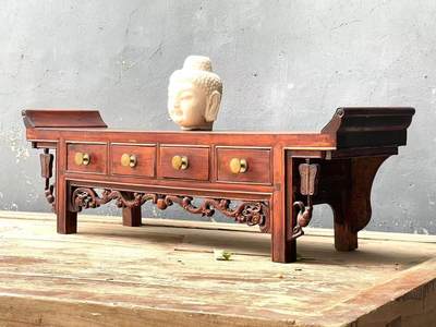 楠木案几，全品包老，做工精致88/21/27cm - 楠木案几，全品包老，做工精致88/21/27cm