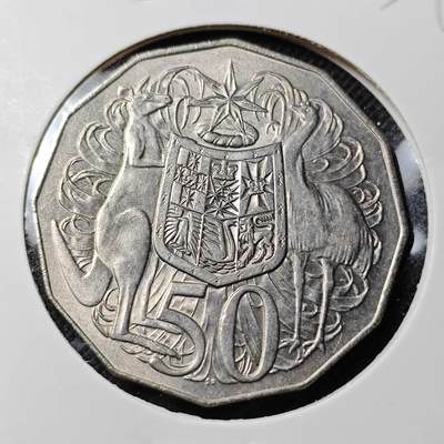 KK钱币收藏小铺 第352场 2月预留时间 周末发货 -  1969澳大利亚50便士 好品