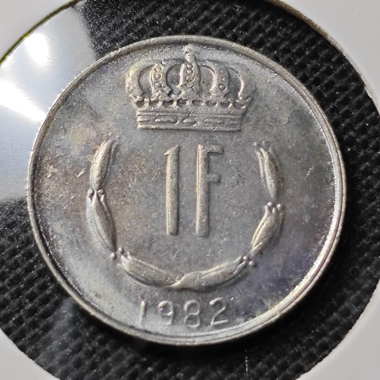 KK钱币收藏小铺 第352场 2月预留时间 周末发货  1982摩纳哥1法郎