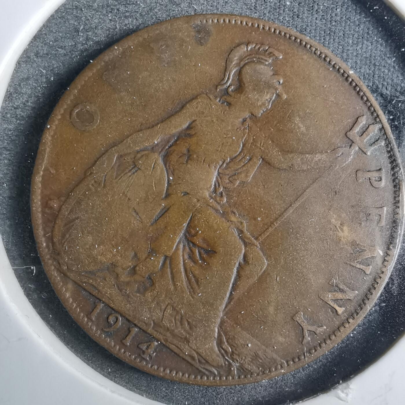 沼泽如烟--第858场 英国1914年1便士