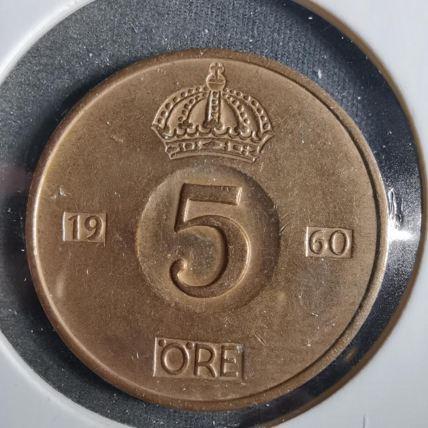 沼泽如烟--第859场 瑞典1960年5欧尔