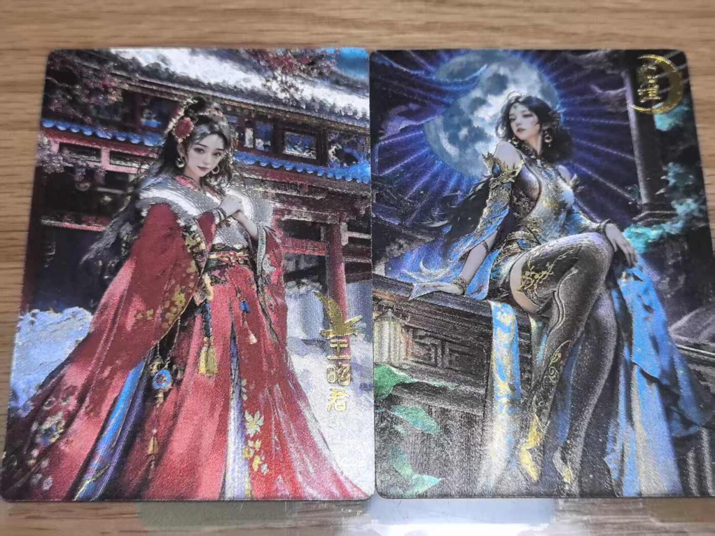 阳大大卡牌拍卖第74期（持续收拍品，周日晚上九点截拍，进群福利早知道） 奇点四大美女貂蝉王昭君宗粗闪RICH画非常好看