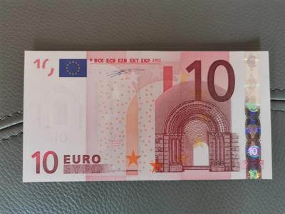 欧盟纸币Euro 2002版 一签 10欧元 Y冠希腊版 无47靓号全新UNC - 欧盟纸币Euro 2002版 一签 10欧元 Y冠希腊版 无47靓号全新UNC