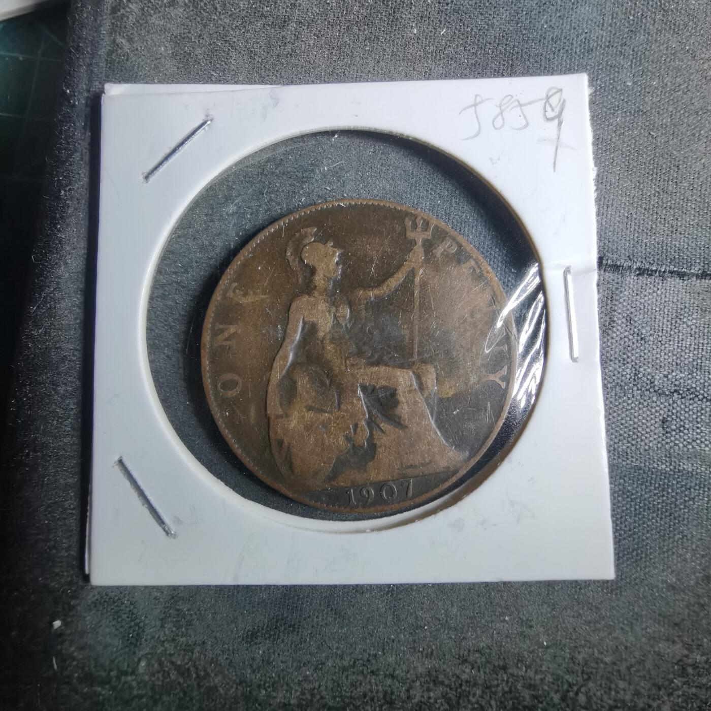 沼泽如烟--第858场 英国1907年1便士