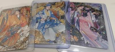 秋原瞳的小店第二十四期（持续收拍，祝大家国庆中秋快乐，好好睡它个自然醒） - 卡游三国7弹漆彩3张一套，美品！！！