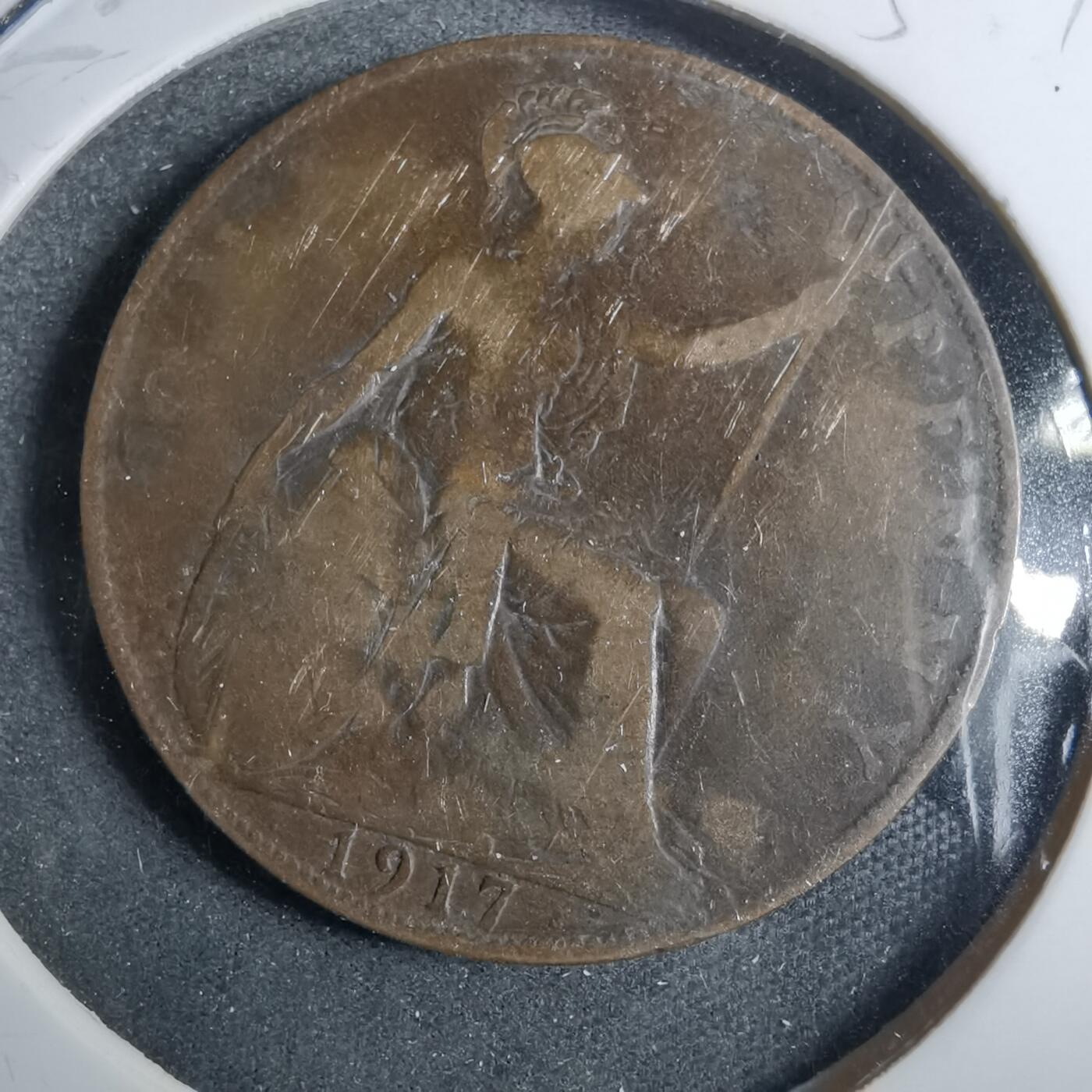 沼泽如烟--第858场 英国1917年1便士