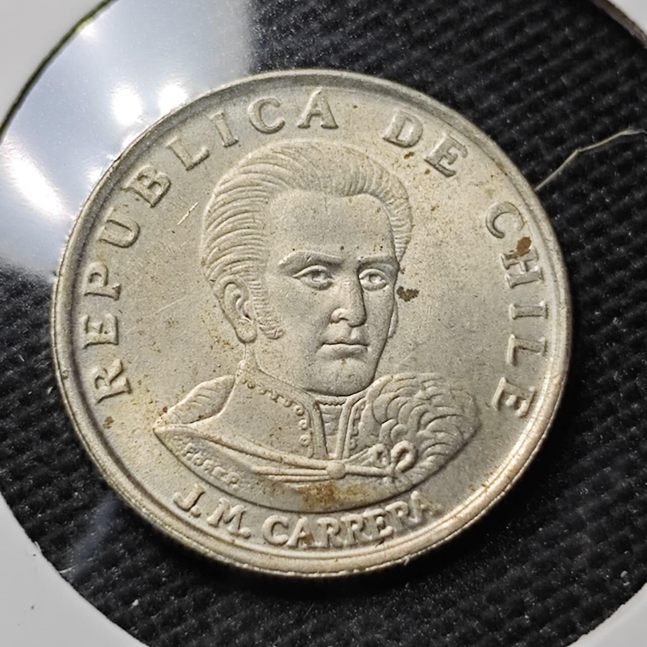 KK钱币收藏小铺 第351场 2月预留时间 周末发货  1972智利1比索 好品