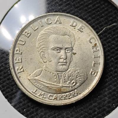 KK钱币收藏小铺 第351场 2月预留时间 周末发货 -  1972智利1比索 好品