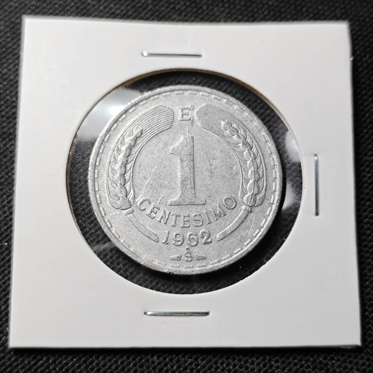 KK钱币收藏小铺 第352场 2月预留时间 周末发货  1962智利1分 飞鹰