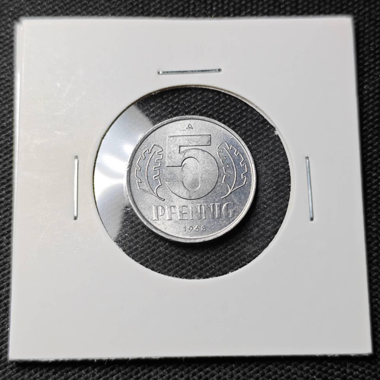 KK钱币收藏小铺 第351场 2月预留时间 周末发货  东德5芬尼 好品