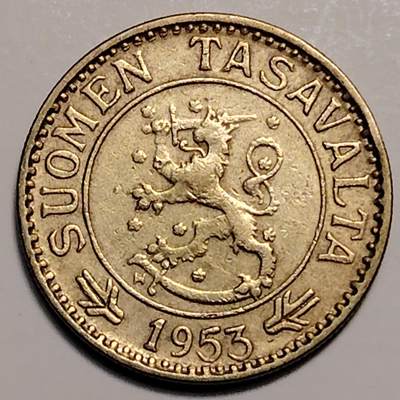 布加迪🐬～世界钱币(上海)🌾第 247 期 /  各国套币和散币 - 芬兰🇫🇮 1953年 10马克