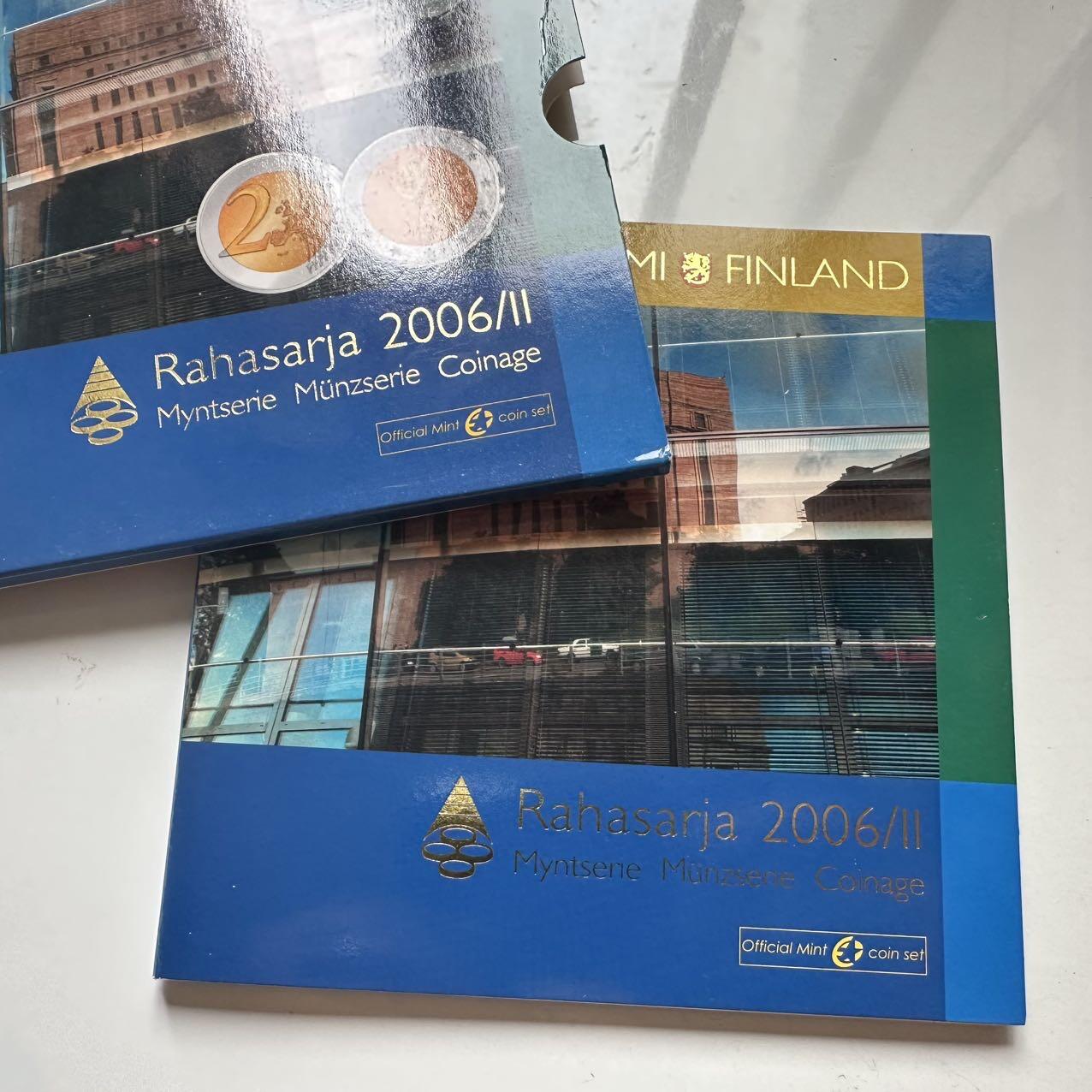 🌹外币初藏🌹🐯2025年第110场  每周二四六晚8️⃣点 接代拍 芬兰2006年 原厂欧元套 带纪念章