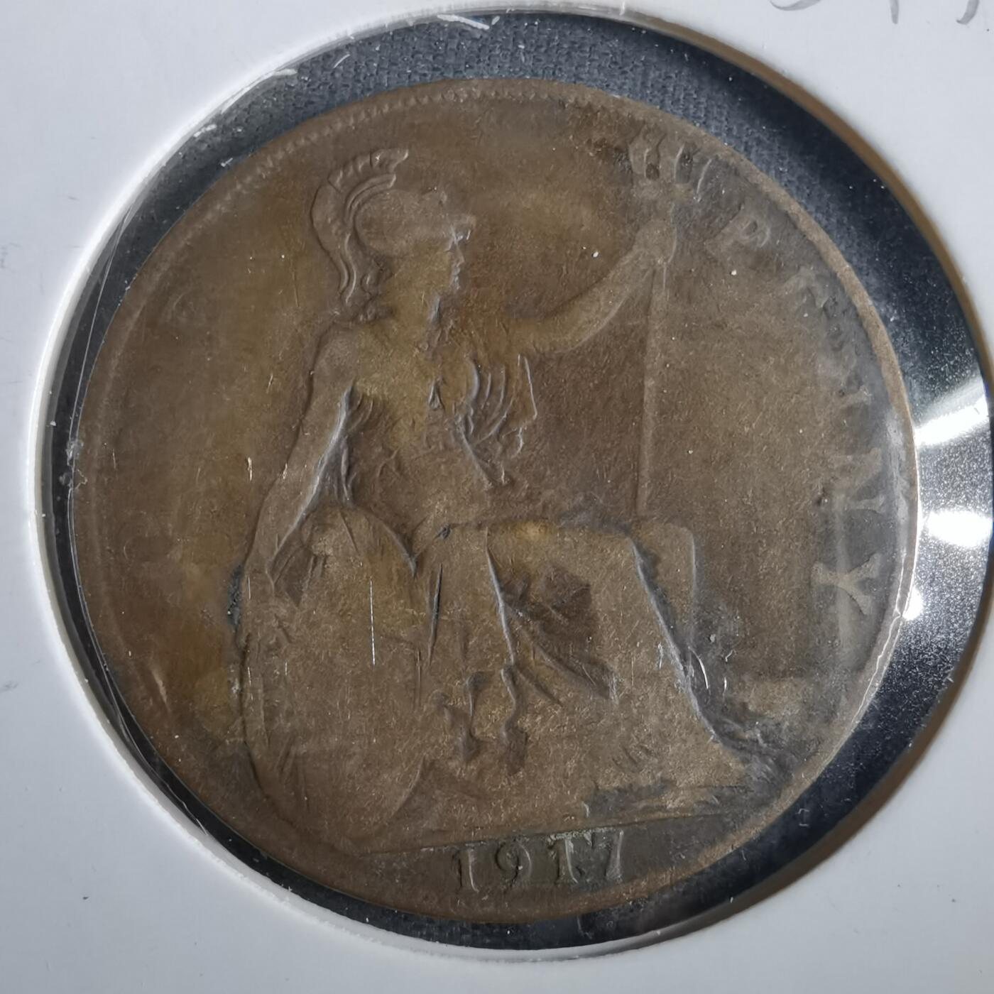 沼泽如烟--第859场 英国1917年1便士