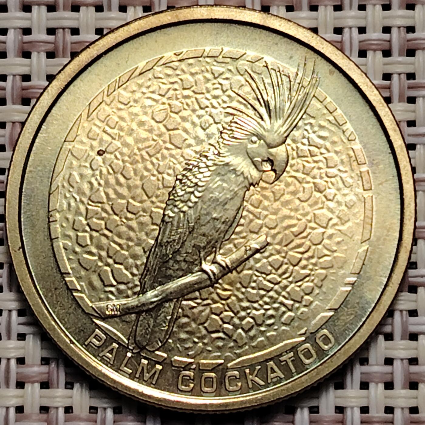 布加迪🐬～世界钱币(上海)🌾第 247 期 /  各国套币和散币 澳大利亚🇦🇺 2008年 1元铜币 29.5mm 鹦鹉