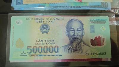 世界钱币～微拍第206期暨2025年第46期  库存低端货品低价起拍【务必提供节假日能收到货的地址，避免单位地址】 - 2021年越南50万盾 全新绝品无47