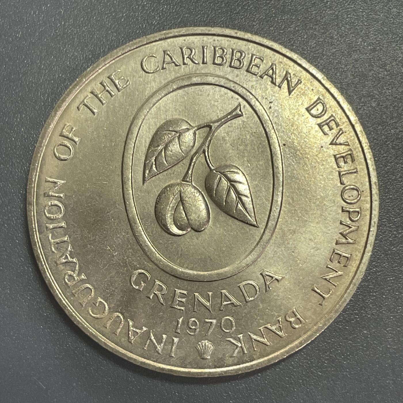 双节特辑1001 格林纳达🇬🇩 1970年香蕉币4元FAO纪念币 38.5MM