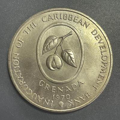 双节特辑1001 - 格林纳达🇬🇩 1970年香蕉币4元FAO纪念币 38.5MM