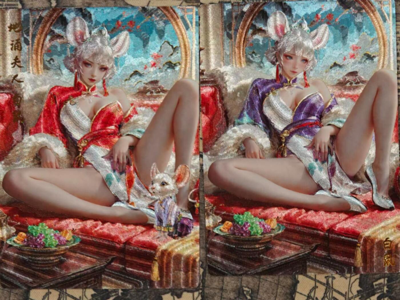 龙虎卡牌第五十七场（无佣金，满120包邮，周六晚上结拍，欢迎送拍） 粗闪2张 奇点 地涌夫人 原色+异色