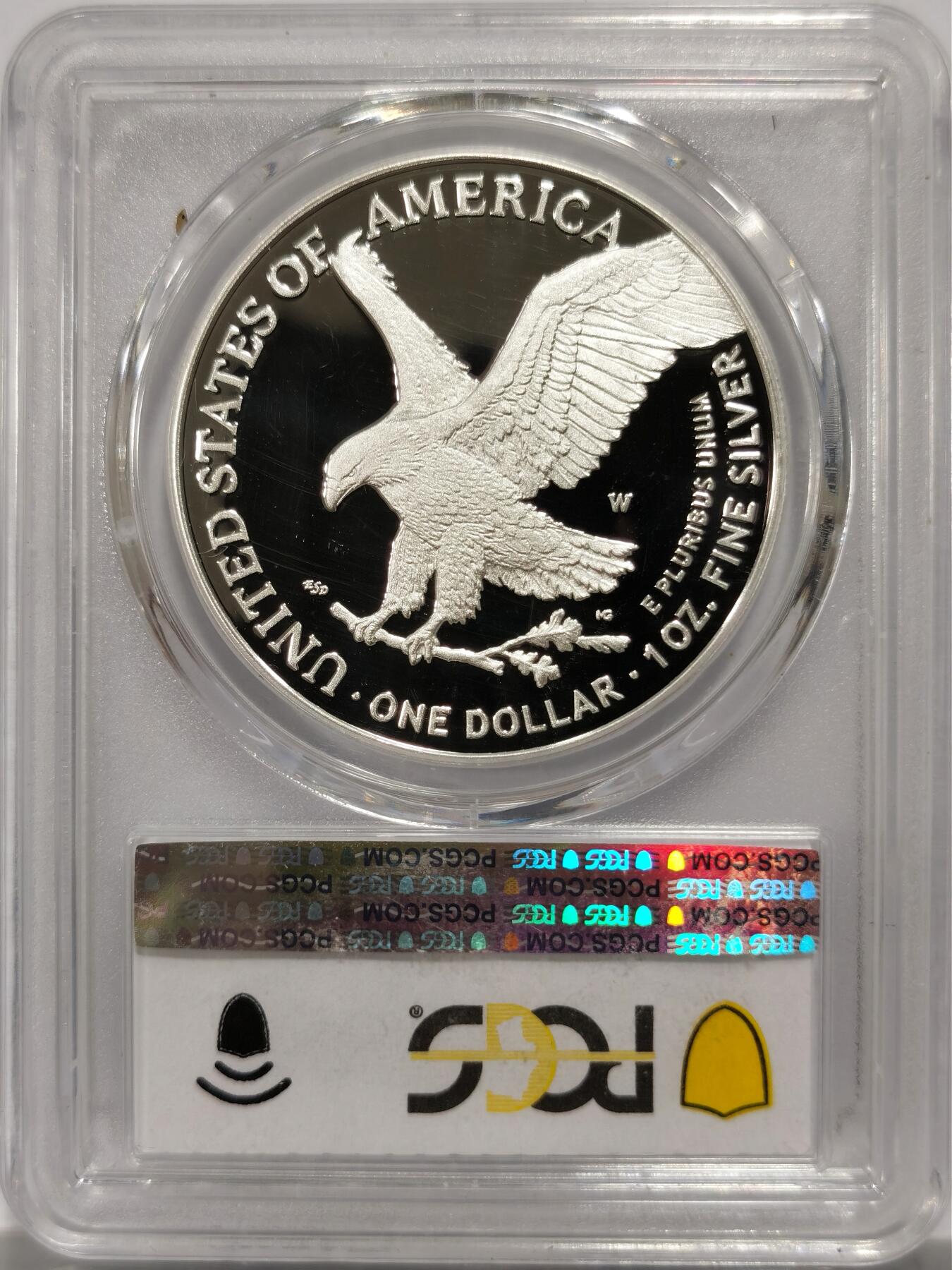 博洋堂世界钱币拍卖第142期（全场包邮） PCGS PR70DCAM 美国2023年鹰洋自由行走女神扬翅鹰1美元精制银币，PROOF精制币，币面清爽干净又漂亮，打制精美，状态一流，冠军分。