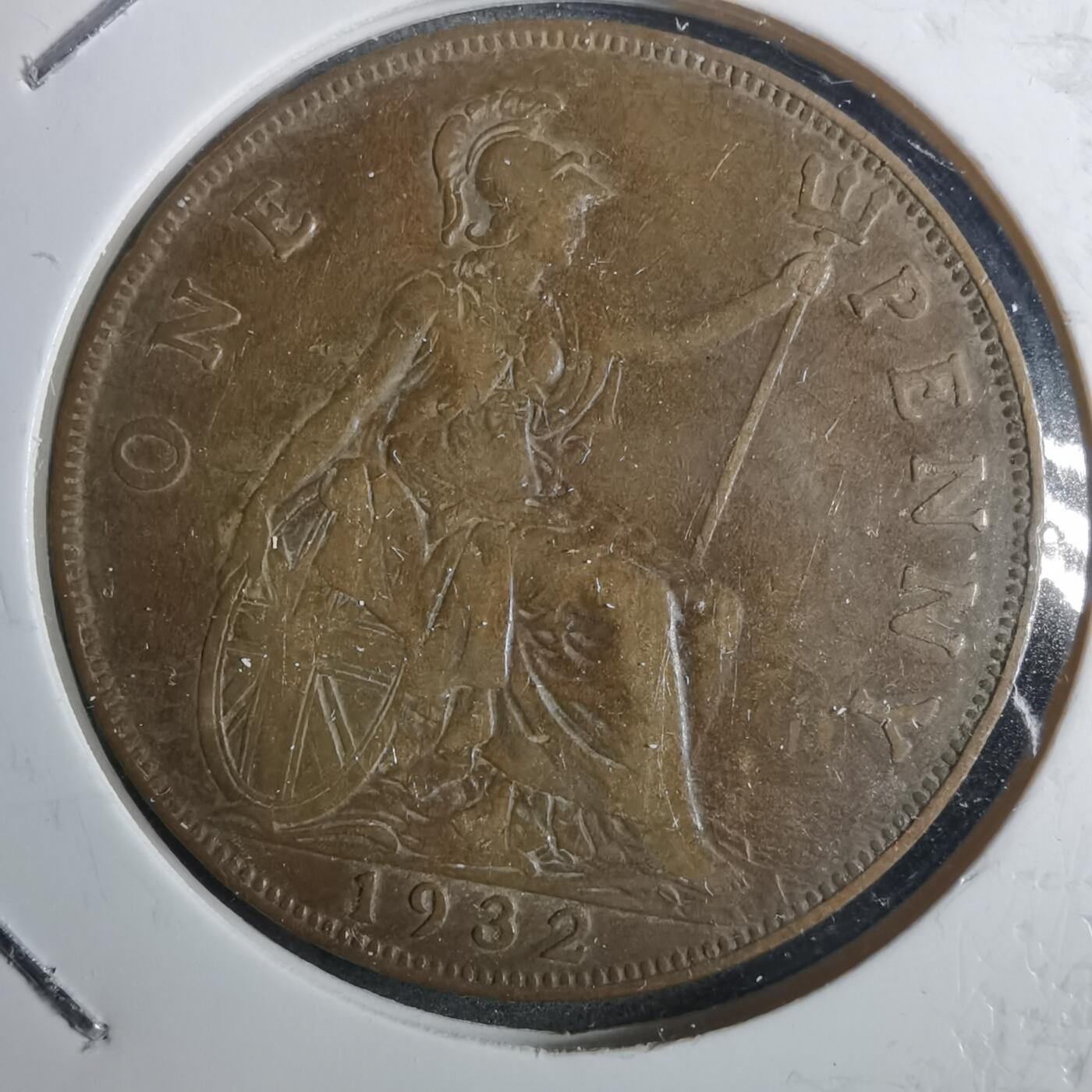 沼泽如烟--第858场 英国1932年1便士