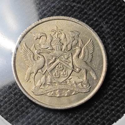 KK钱币收藏小铺 第352场 2月预留时间 周末发货 -  1966特立尼达和多巴哥10分 好品