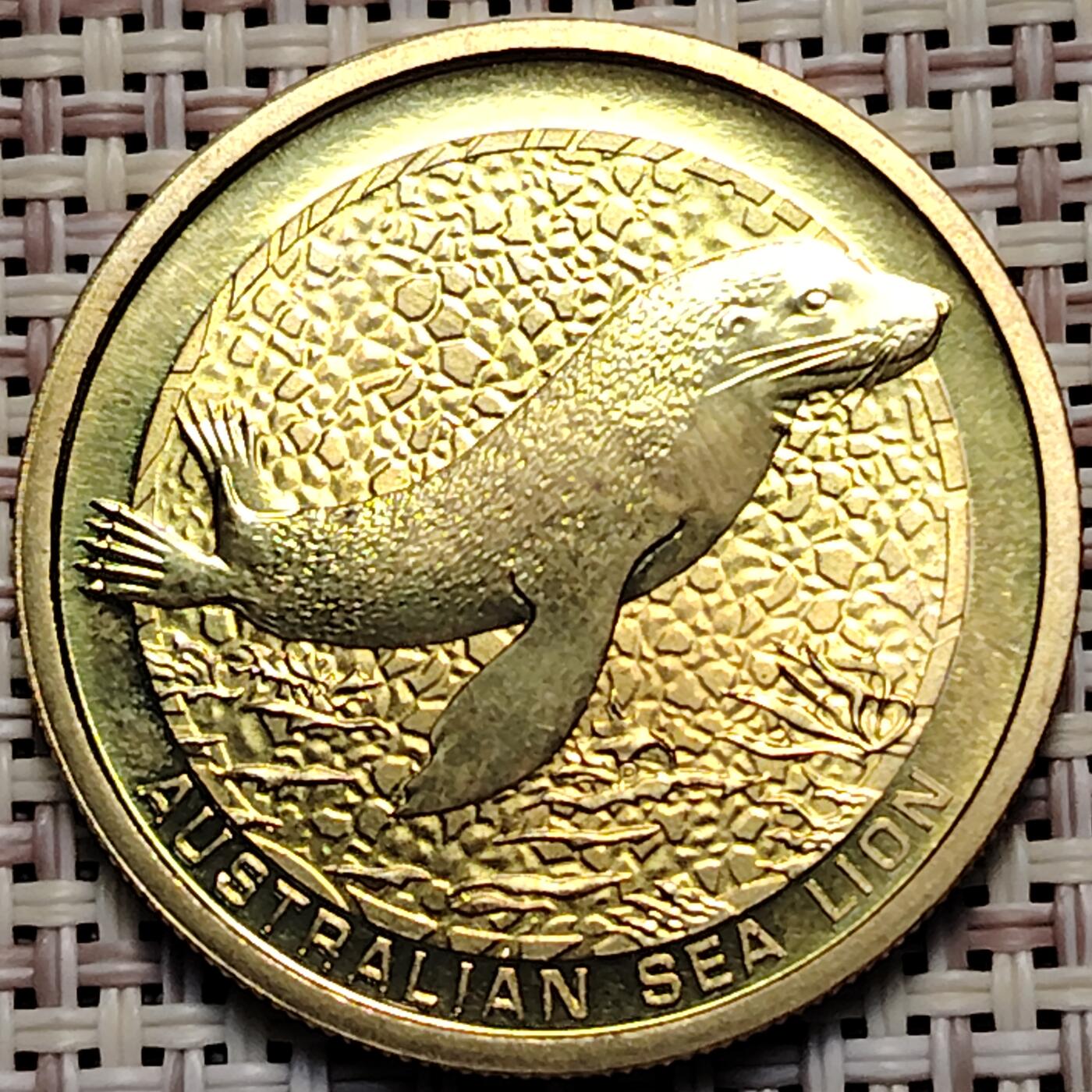 布加迪🐬～世界钱币(上海)🌾第 247 期 /  各国套币和散币 澳大利亚🇦🇺 2008年 1元铜币 29.5mm 海狮