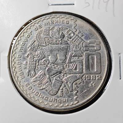 KK钱币收藏小铺 第351场 2月预留时间 周末发货 -  墨西哥50比索大币