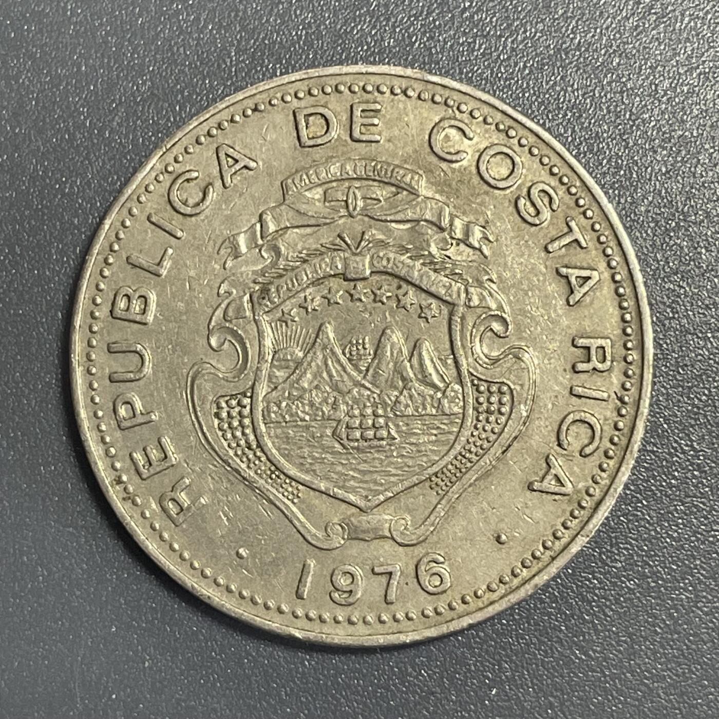 双节特辑1001 哥斯达黎加🇨🇷1976年1科林镍币