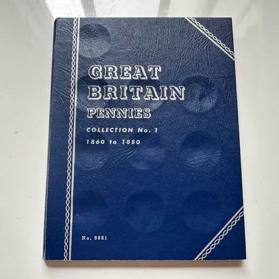 🌹外币初藏🌹🐯2025年第110场  每周二四六晚8️⃣点 接代拍 - 英国1860-1880年一便士定位册 含17枚维多利亚一便士