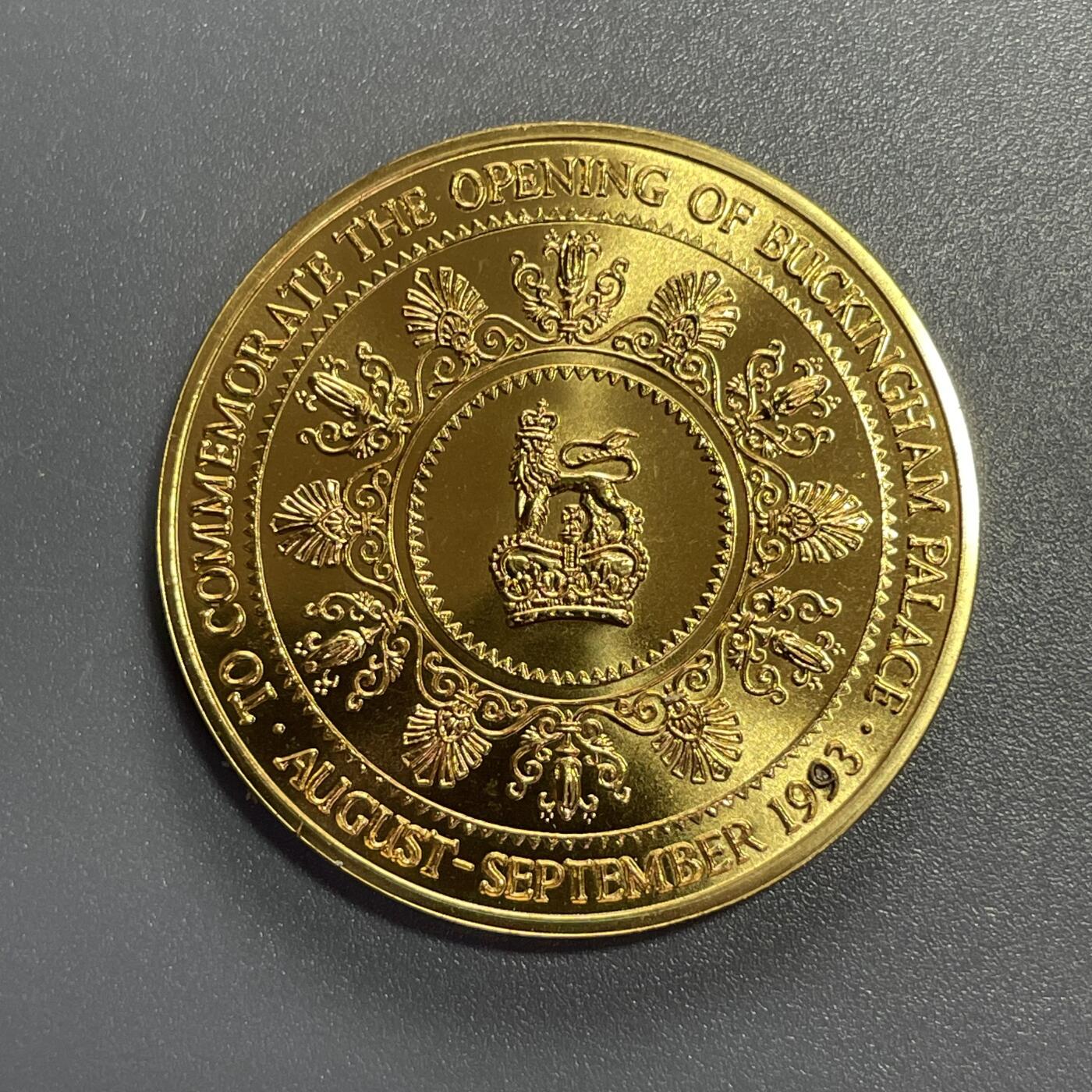 双节特辑1001 英国1993年白金汉宫开放镀金纪念章