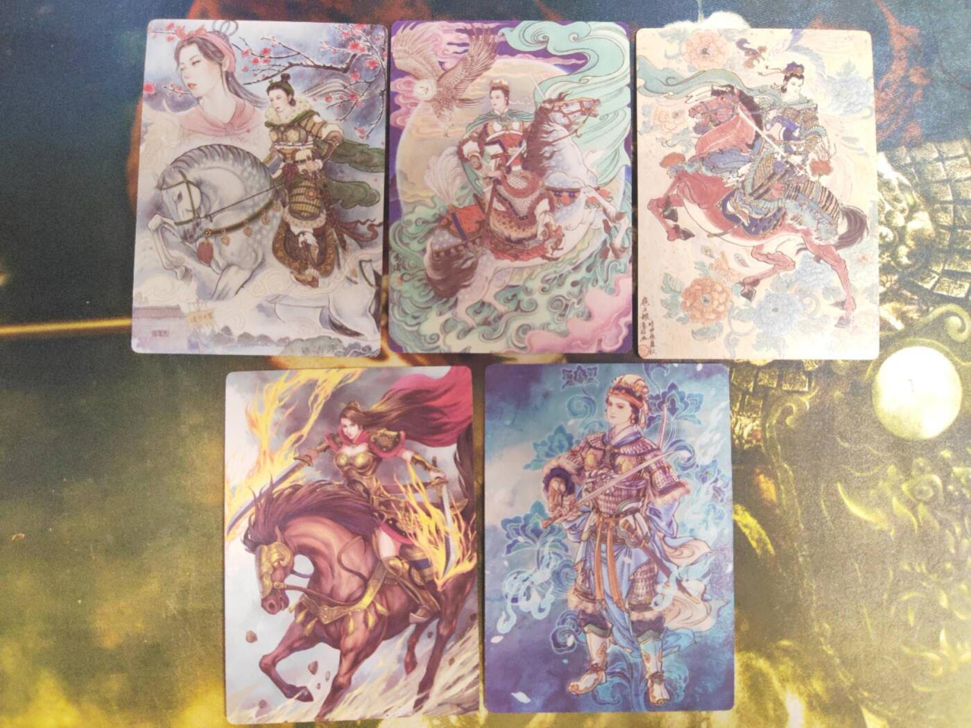 阳大大卡牌拍卖第74期（持续收拍品，周日晚上九点截拍，进群福利早知道） 【裸卡】星宿文创 刀映寒霜+非严+冯涛+海洋+涌喆 扈三娘 普卡5张