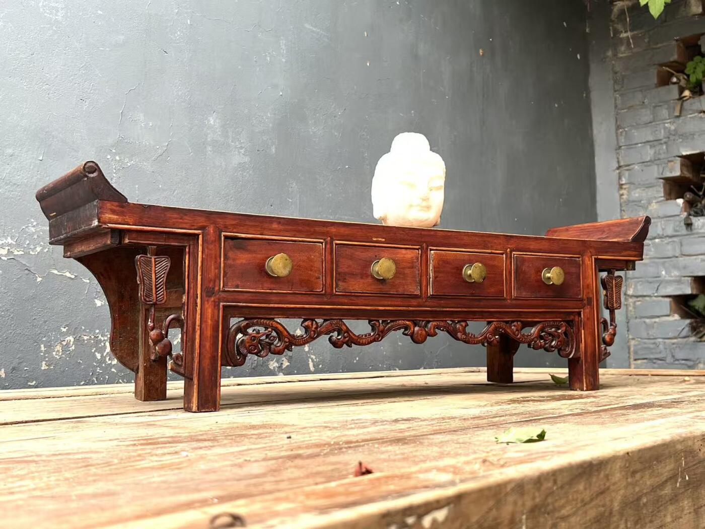 楠木案几，全品包老，做工精致88/21/27cm