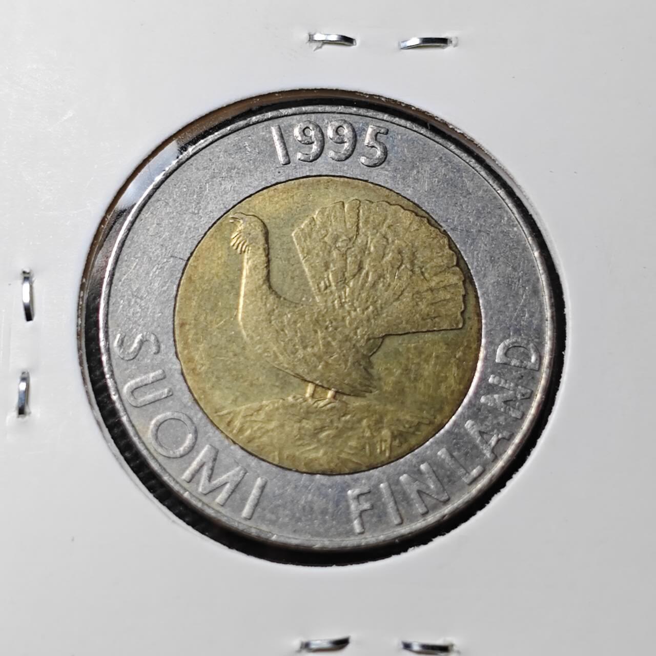 KK钱币收藏小铺 第351场 2月预留时间 周末发货  1995芬兰10马克双色币
