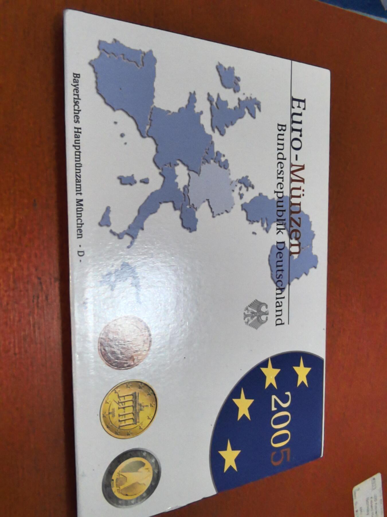 长老汇蛇年精选第五十六场拍卖 2005D德国8枚精制套币，原厂外纸