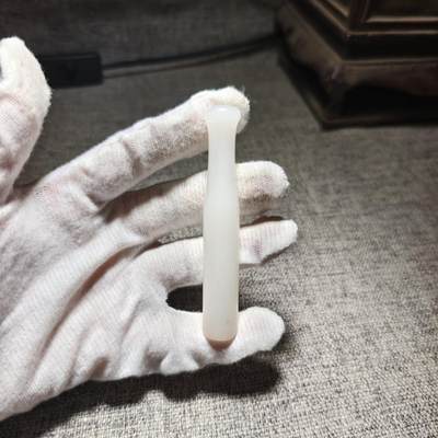 回流第5期货币杂件玉件专拍 - 清代玉烟嘴