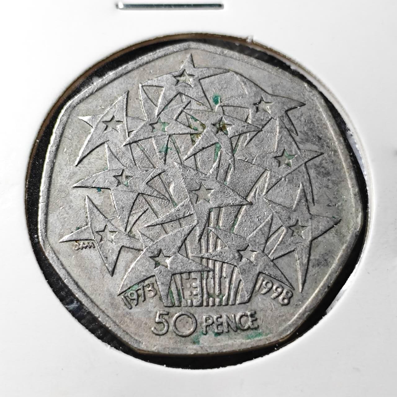 KK钱币收藏小铺 第353场 2月预留时间 周末发货  英国50便士纪念币