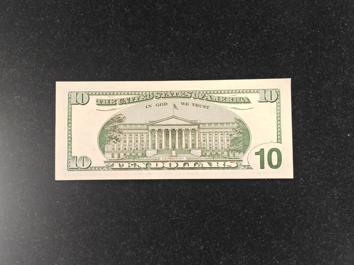美国 1999年 首发年份 大头版 10美元 B区首发A冠 无47 UNC