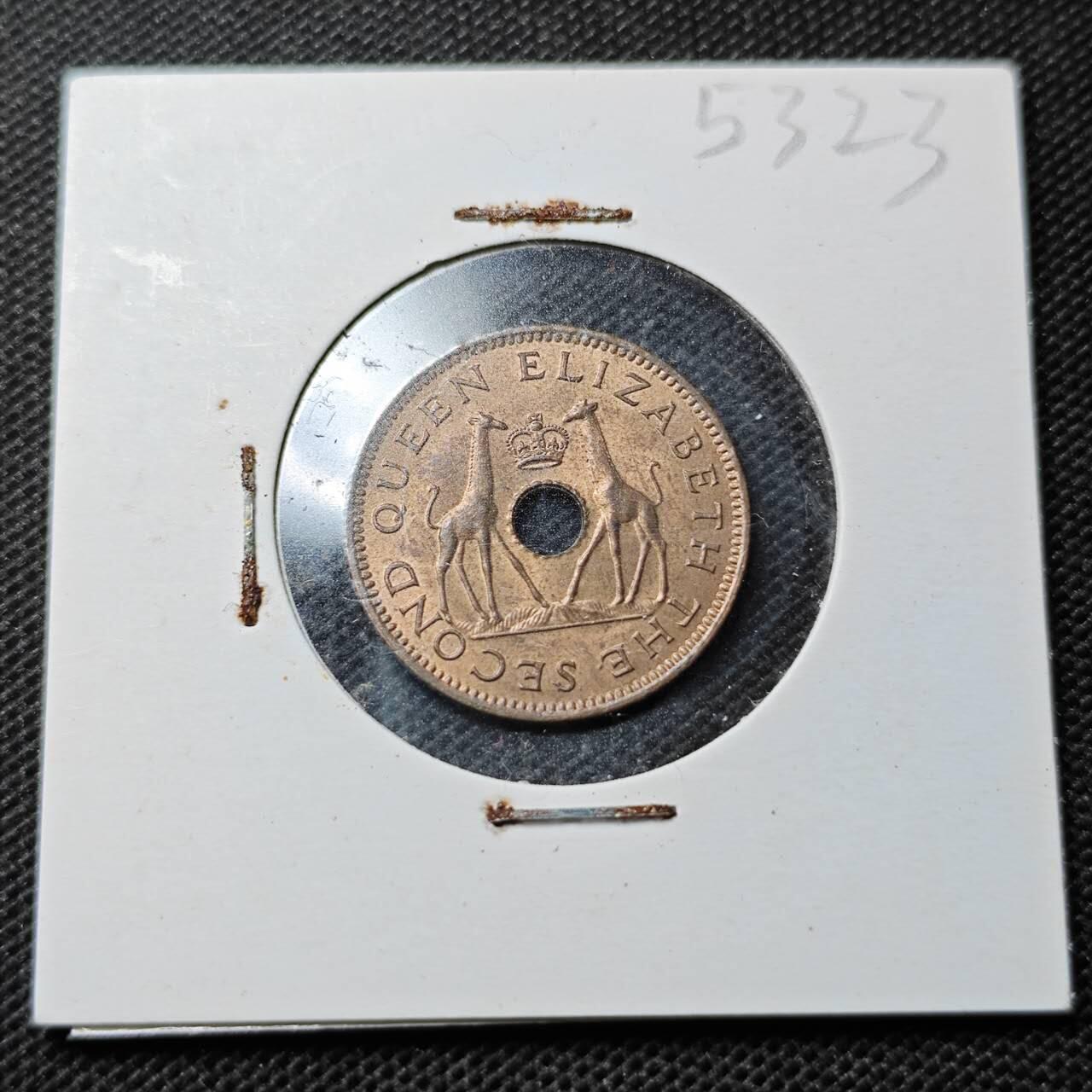KK钱币收藏小铺 第353场 2月预留时间 周末发货  1964罗得西亚50分铜币