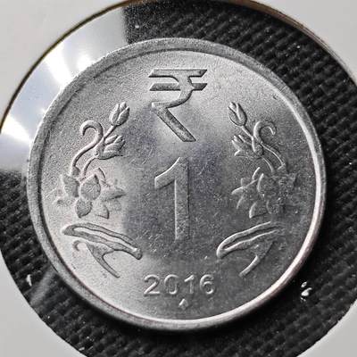 KK钱币收藏小铺 第353场 2月预留时间 周末发货 -  2016印度1卢比 好品