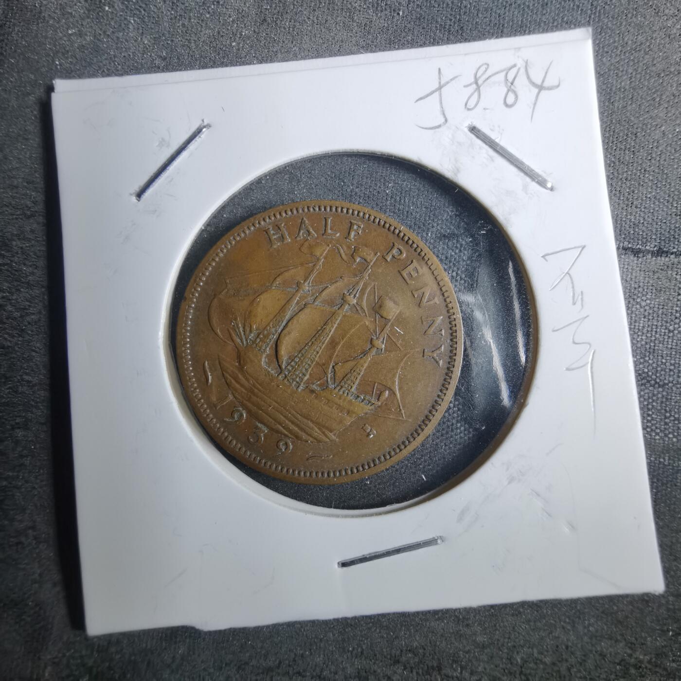沼泽如烟--第858场 英国1939年半便士