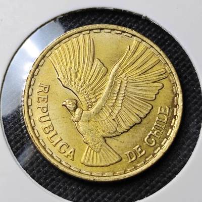 KK钱币收藏小铺 第353场 2月预留时间 周末发货 -  1970智利5分铜币 好品 飞鹰