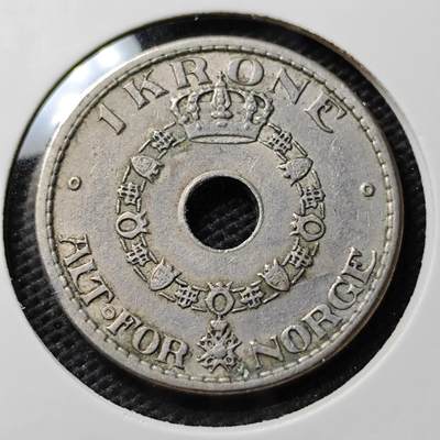 KK钱币收藏小铺 第353场 2月预留时间 周末发货 -  1946挪威1克朗